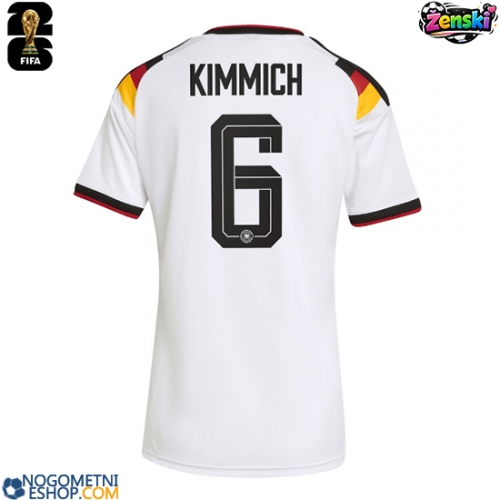Ženski Nogometni dresi Nemčija Joshua Kimmich #6 Domači SP 2026 Kratek Rokav